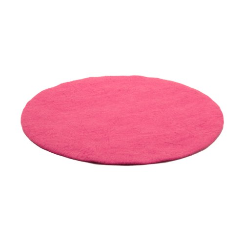 Tapis Kali en feutre - rose grenade